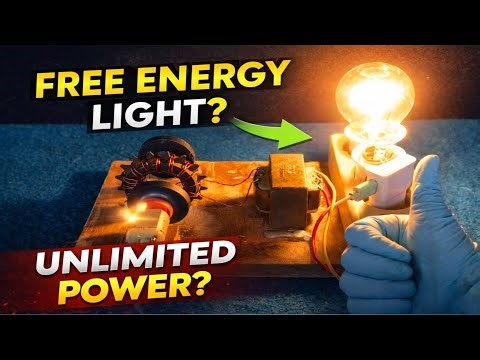 Free Energy Light Experiment | No Power Source? Amazing DIY Electricity Project
