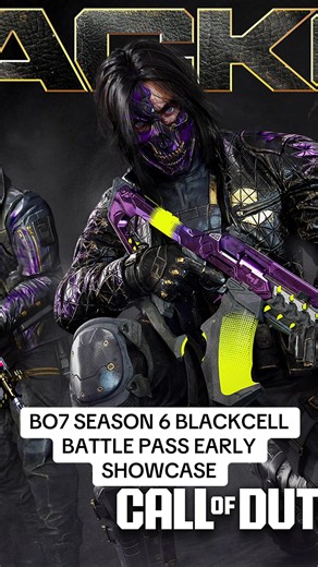 BO7 SEASON 6 BLACKCELL BATTLE PASS EARLY SHOWCASE #gaming #fyp #callofduty #blackops7 #warzone