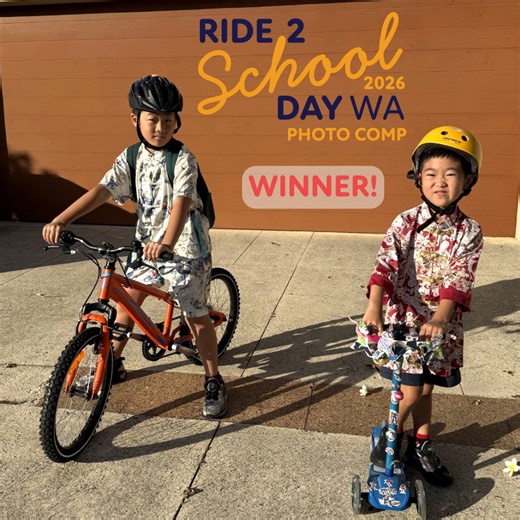 Ride 2 School Day WA 2026 photo competition winner announced! - WestCycle