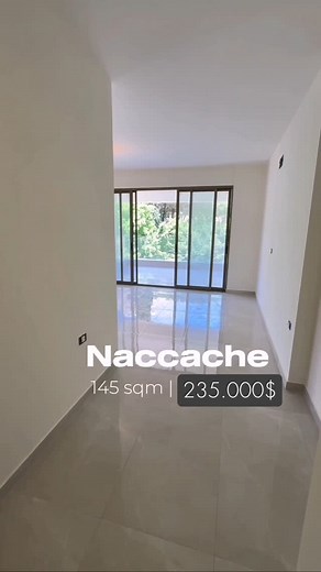 Naccache - New 145 sqm - 3 bedrooms, 4 bathrooms - Calm Area - Chauffage installed - Maid's room - 2 parkings storage room Hot Price : Starting 235.000$ Please call HDC Real Estate on 03636125 or 76151619 for all details and live viewing | HDC Real Estate