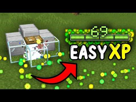 NEW EASIEST XP FARM in Minecraft Bedrock 1.21/26.1+!