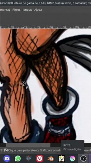 Digital Illustration at Gimp #illustration #speedpaint #mai