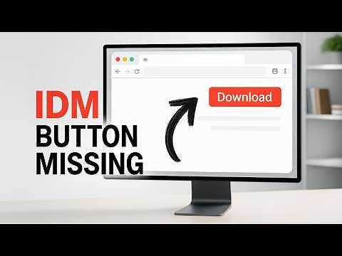 How To Fix IDM Download Button Not Showing On Youtube - Full Guide