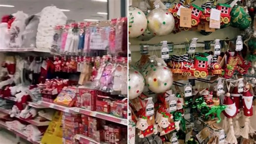 Inside brand new Wilko store with Xmas decs just like luxury John Lewis ones