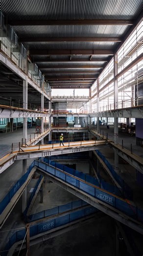 Alex Nye Art on Instagram: "“Apocalypse photographer” 💀😂 It was fun to capture this building for @dprconstruction at this unique stage in the building’s lifetime. I was hired to document this construction milestone right it was handed over to another company to do the interior finishing work. It was kinda weird shooting in such an empty building, but also very fun to find bold, graphic compositions during this rare moment where all the structural elements and architectural lines are exposed. I