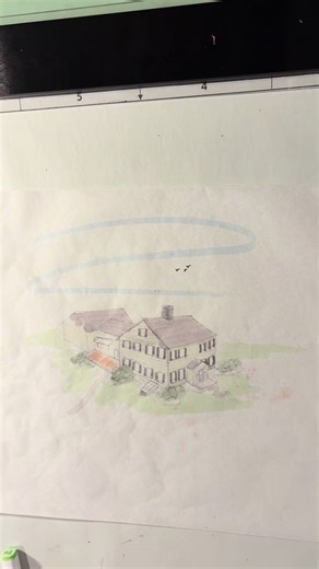 Day 1 of practicing drawing like an architect. #architecture #art #drawing #colorcustomizer #relax