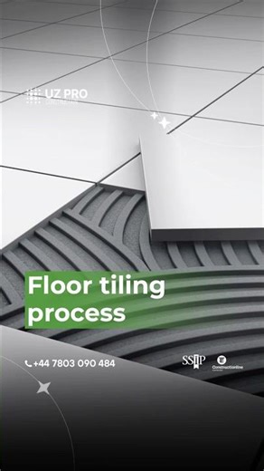 A short clip of the floor tiling process