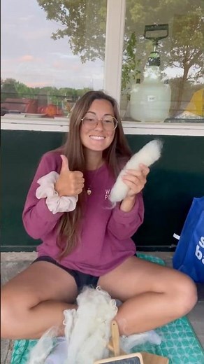 Card some wool with me! #sheep #wool #carding