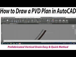 How to Draw a "PVD(Prefabricated Vertical Drain) PLAN" in AutoCAD.