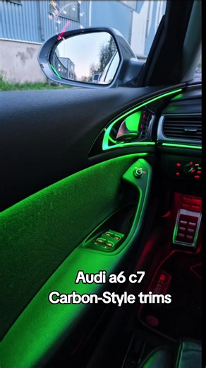 Audi a6 c7 Ambientebeleuchtung kit mit individuellen Zierleisten in Carbon-Style #audi #carbon #ambientebeleuchtung #viral #austria @CRIS COMPANY @EV Detailing @Glow Car's