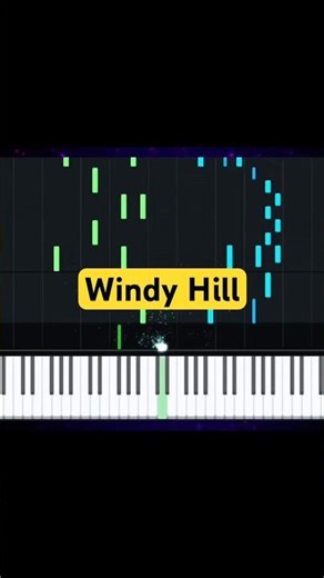 Windy Hill - Synthesia Piano Tutorial #shorts #synthesia #tutorial #music