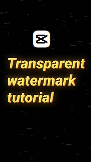 How i create a transparent watermark tutorial in Capcut 🔥 #viral #edit