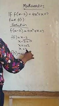 Evaluating a Polynomial Function at a Given Value .#studyguide#mathstutor #maths #education .