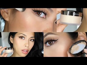 Laura Mercier Translucent Loose Setting Powder GLOW Review Swatch Tutorial