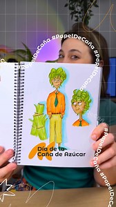 87K views · 4.7K reactions | ¿Cómo sería la caña de azúcar si fuese un personaje? Hoy es el día de la caña de azúcar, la materia prima de excelencia de @cuadernosledesma y por eso la personificamos acá  Para mí es súper alto, con colores cálidos, cara de relajado me da vibras de estudioso, por alguna razón  Mi parte favorita fue 100% el pelo que representa las hojas. ¿Ustedes cómo la personificarían? ¿Y qué nombre le pondrían a este personaje? | Pau Bolzan | Facebook