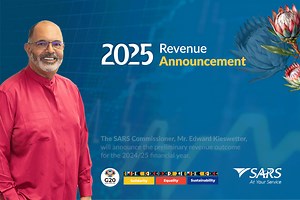 SARS Commissioner, Mr. Edward Kieswetter will announce the preliminary revenue outcome for the 2024/25 financial year. Please join us on: 📅: Tuesday, 1 April 2025 🕑: 14:00 🔗: SARS TV: bit.ly/4c454wY #SarsRevenue2025 | South African Revenue Service (SARS)