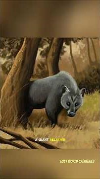 The Giant Raccoon That Once Ruled South America. #extinctanimals #shorts #amazinganimals
