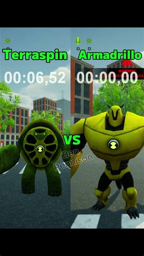 Terraspin vs Armadrillo Realistic Ben 10 Game