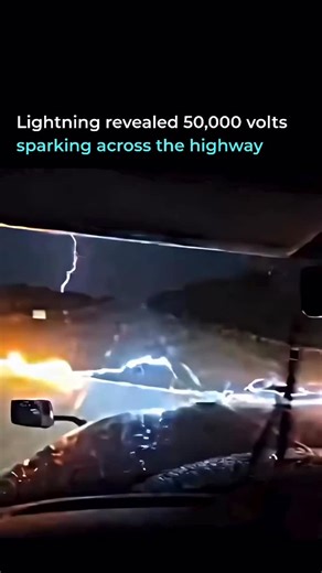 Intalogy™ on Instagram: "Live power lines across the highway during a thunderstorm. Heavy rain killed visibility. Lightning revealed sparks dancing on asphalt. Touch the ground while connected to the truck and you complete the circuit. Drive over a live wire and 50,000 volts arc through the entire vehicle. Safety protocol says stay in the cab and call for help. But with lines sparking unpredictably and zero visibility, survival becomes instinct. The National Weather Service reports over 400 powe