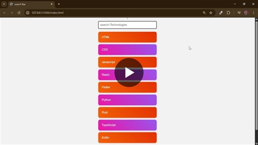 Vanilla JS Real-Time Search Filter | Ferdous Ali posted on the topic | LinkedIn