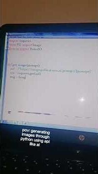 Python can generate images like chatgpt and #ai #images #python #shorts