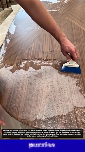 Wow, Water Method Table Wrap Installation So Smooth & Easy! 👷 #Shorts