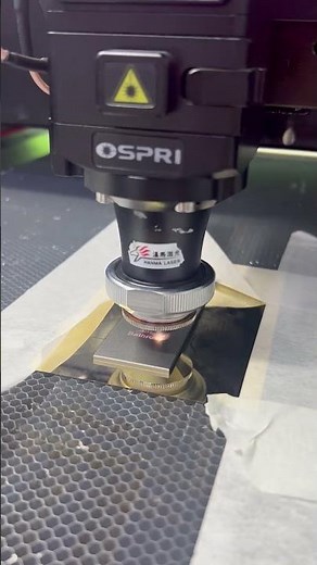 GX6060 Small High-precision Fiber Laser Metallic Label Cutter. Cutting steel label