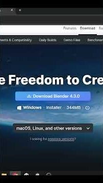 ¿Como descargar Blender?