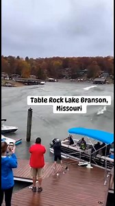 Authorities responded to dangerous conditions at Table Rock Lake after a sudden surge of extreme wave activity swept across the shoreline. Multiple powerful waves slammed into docks and waterfront areas, forcing people to scramble for safety as water surged far beyond normal levels. Emergency crews warned boaters and pedestrians to stay clear while officials investigated what caused the abrupt and violent change in lake conditions.#branson #tablerocklake #breakingnews #severeweather #lakelife #c