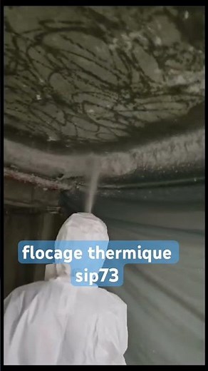 isolation projetée flocage thermique acoustique, coupe-feu, SIP 73