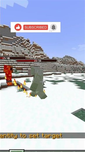 Fire Minion vs Troll (Minecraft Mob Battle)