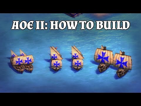 How to build Demolition & Fire Ships or Cannon Galleons in Age of Empires 2 DE