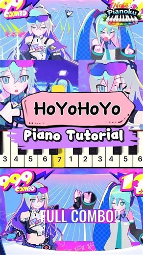 HoYoHoYoにしてあげる♪ | Hatsune Miku & HOYO-MiX | EASY Piano Tutorial