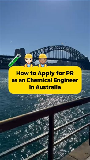 💡 How to Apply for PR as a Chemical Engineer in Australia! Chemical Engineers are employed across Australia’s manufacturing, resources, pharmaceuticals, energy, and processing sectors. With recognised qualifications and a valid skills assessment, this occupation may be considered under several skilled and employer-sponsored visa pathways. 📚 Qualifications You’ll typically need: • Bachelor’s degree or higher in Chemical Engineering • Skills Assessment from Engineers Australia • Proof of English