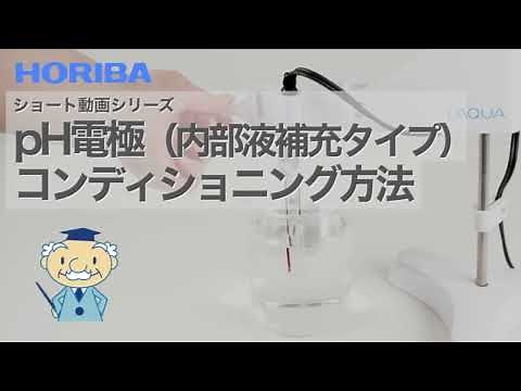 【ショート】pH電極（内部液補充タイプ） コンディショニング方法