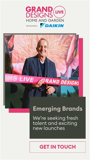 Grand Designs Live are on the hunt for new and emerging businesses to showcase their products at the Emerging Brands installation at Grand Designs Live, taking place from 1-4 May at London's ExCeL. This is an exciting opportunity to introduce your newest, innovative, and most exciting products to a captivated audience planning or working on their home project. Get in touch today: https://www.granddesignslive.com/enquire-today | Grand Designs