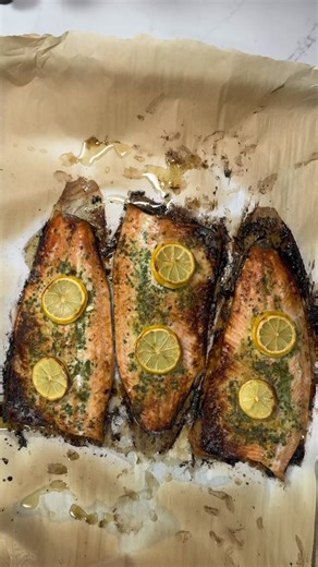 Rainbow Trout Fillets with Garlic Herb Butter Recipe