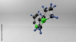 Nicotine molecule. Molecular structure of nicotine, alkaloid present on dried leaves of the tobacco plant.