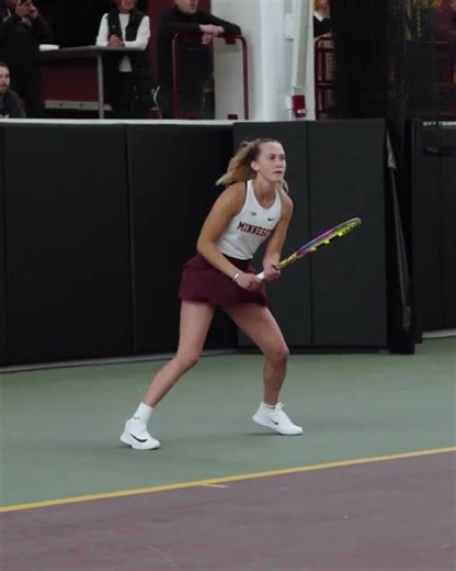 Aiva Schmitz Game-Winning Point | Gopher Tennis Defeats Nebraska
