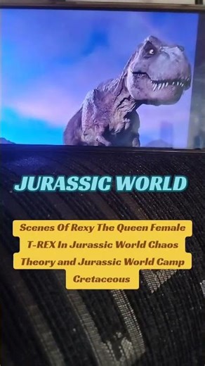 SCENES OF REXY THE QUEEN FEMALE T-REX IN JWCC AND JWCT