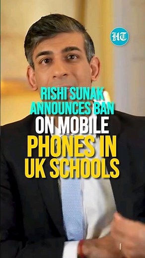 Rishi Sunak Announces Ban On Mobile Phones In UK Schools
