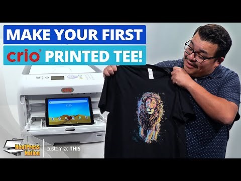 How To Make Your First T-Shirt With A Crio White Toner Direct-To-Film Printer