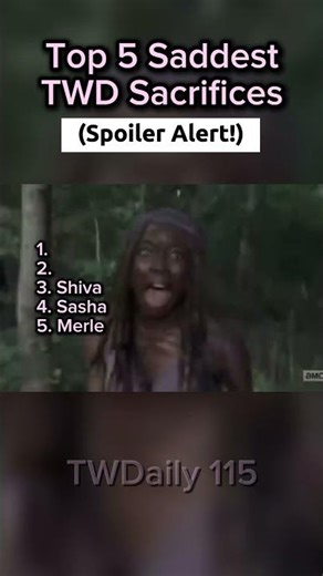 Top 5 Saddest TWD Sacrifices #thewalkingdead #twd #rickgrimes #movie #film #walkingdead #zombie