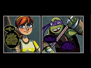 TMNT 2012 Donnie and April. Fan Comic #2