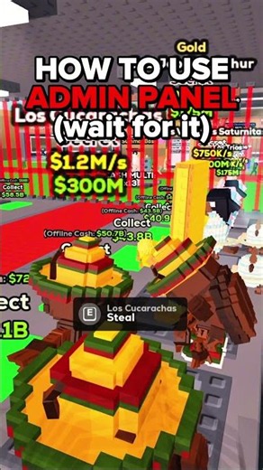 HOW TO USE ADMIN PANEL CORRECTLY ✅ #stealabrainrot #roblox