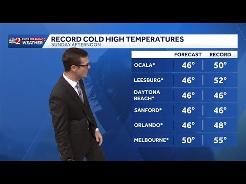 Record lows expected this weekend in Central Florida | January 28 forecast