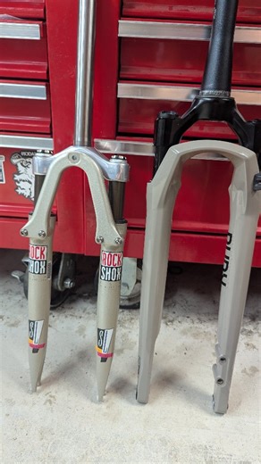 Greg Mackenzie on Instagram: "@rockshox Rudy in for a rebuild, so it's time to compare to it's Dad/Uncle, the Roubaix SL and The Ruby. Old is new, it's all the same."