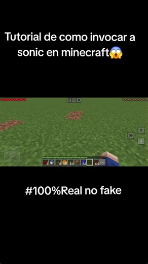 Tutorial de invocación de Sonic en Minecraft