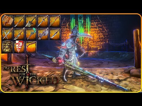 All Legendary Weapons Showcase in No Rest for the Wicked