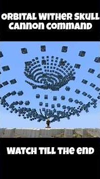 Orbital Wither Skull Cannon with command blocks